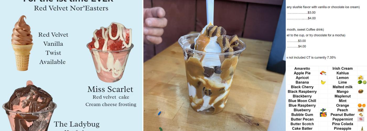 Buck's Soft Serve, LLC Menu