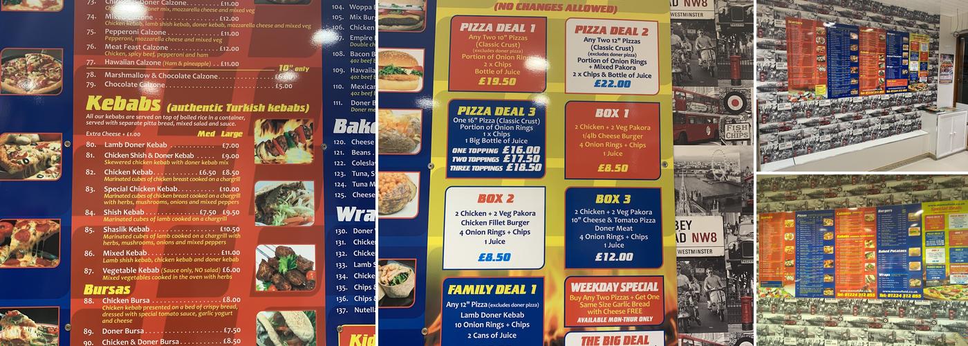 Mannofield Pizza And Grill Menu