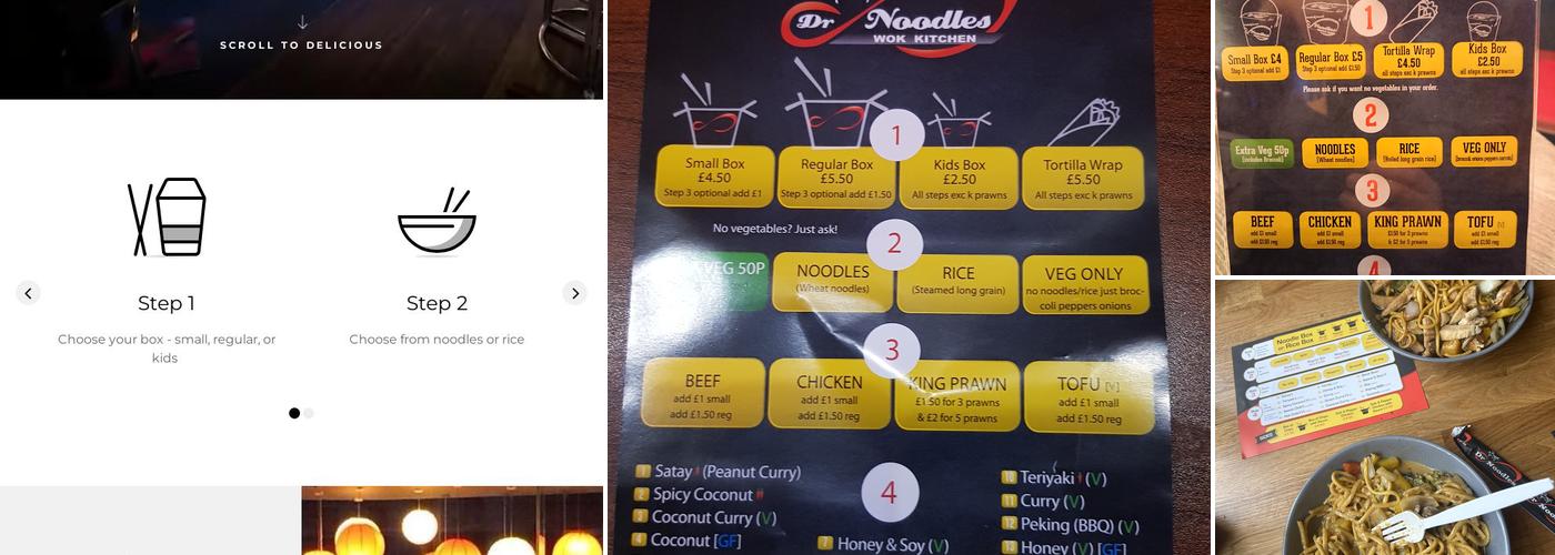 Dr. Noodles Noodle Bar Menu