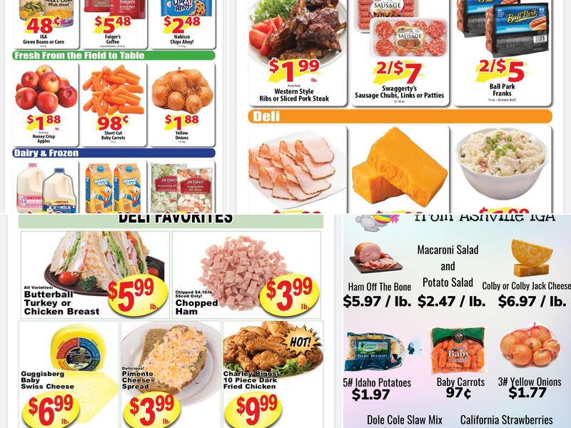 IGA Deli Menu
