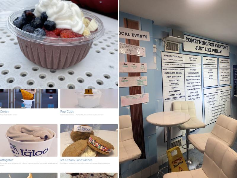 The Igloo Menu