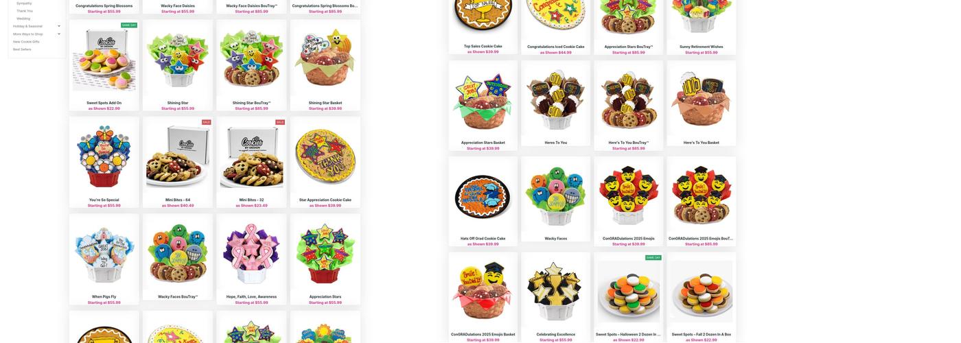 Cookies by Design Menu