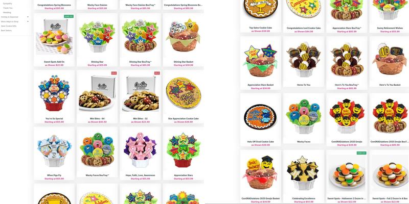 Cookies by Design Menu