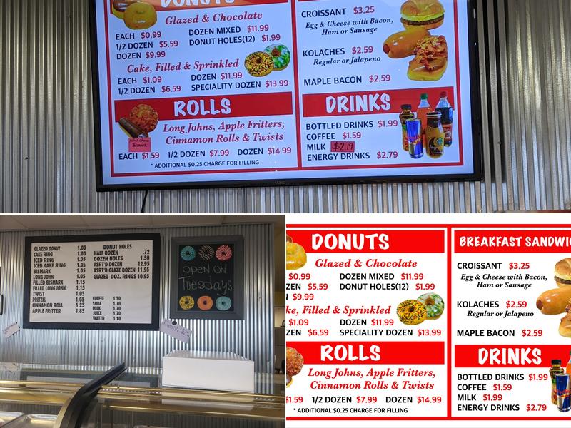 Master Donuts of Sullivan Menu