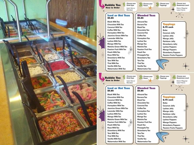 All Mine Frozen Yogurt and Bubble Tea Menu