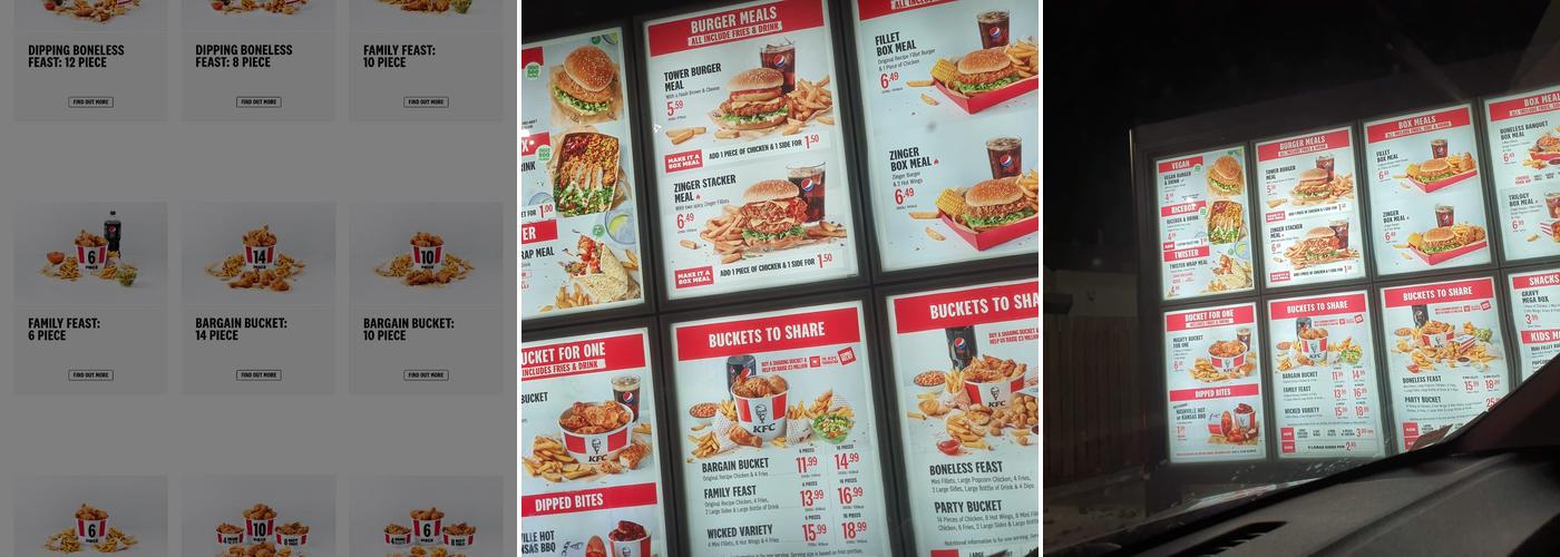 KFC Bridge of Don- Broadfold Road Menu
