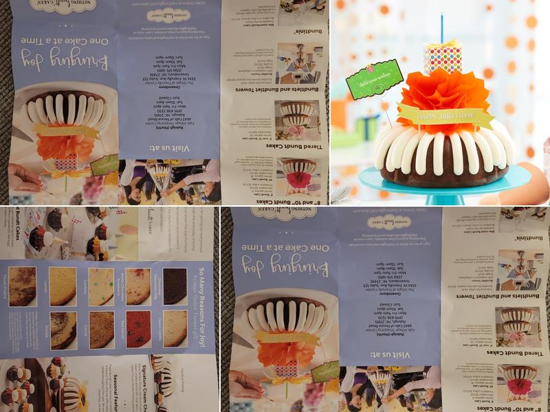 Nothing Bundt Cakes Menu