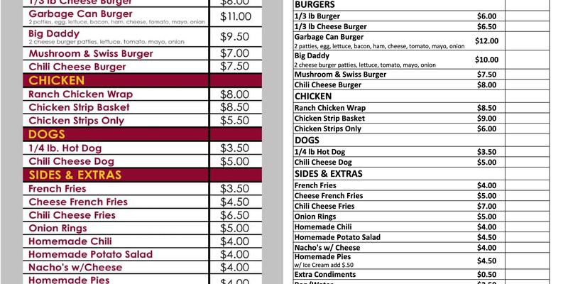 Maggie's Catering & Bakery Menu