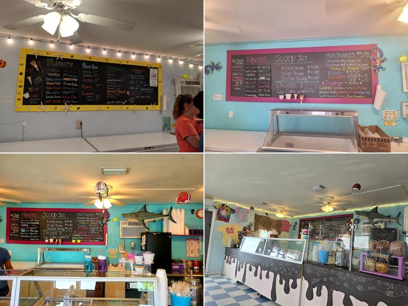 Aunt Ebby's Ice Cream Menu