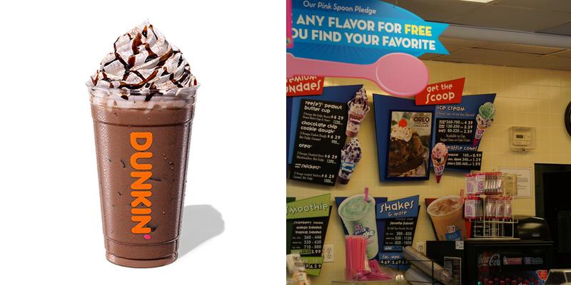 Dunkin' Menu