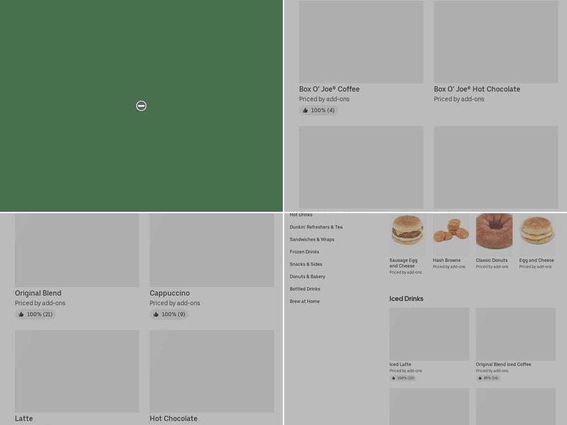 Dunkin' Menu