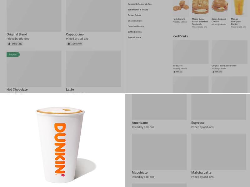 Dunkin' Menu