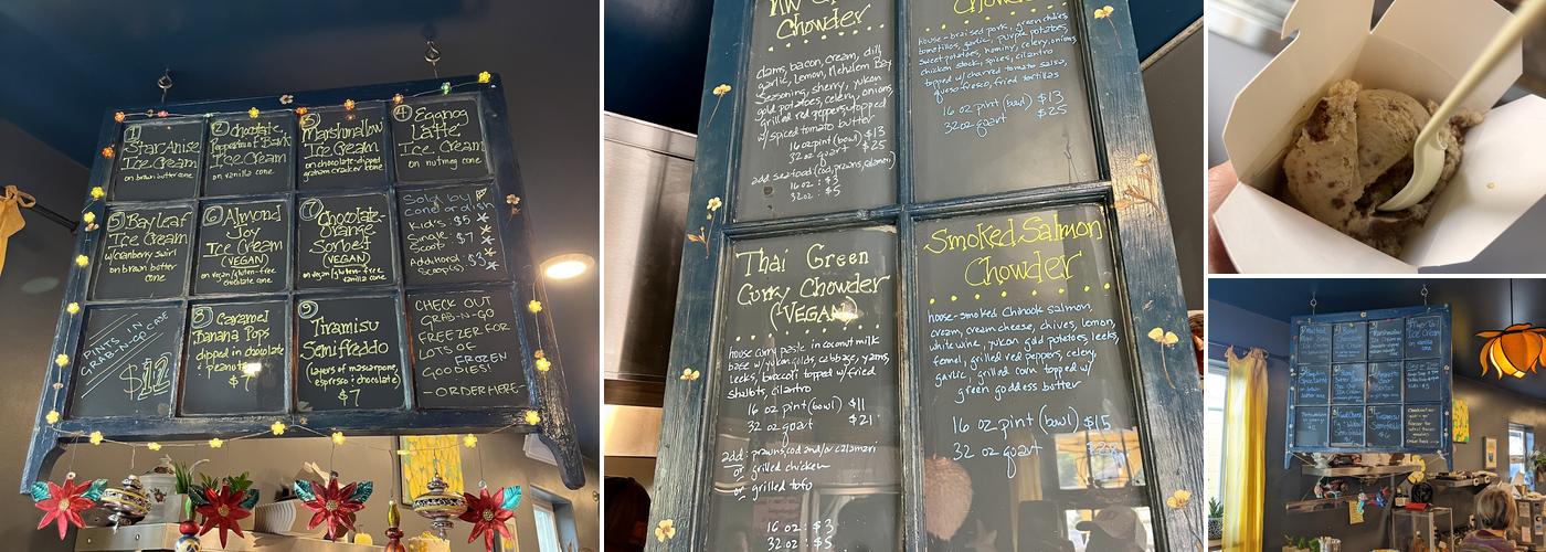 Buttercup Ice Creams & Chowders Menu