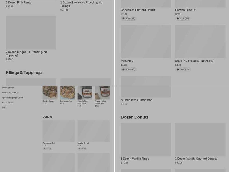 Royal Donuts Menu