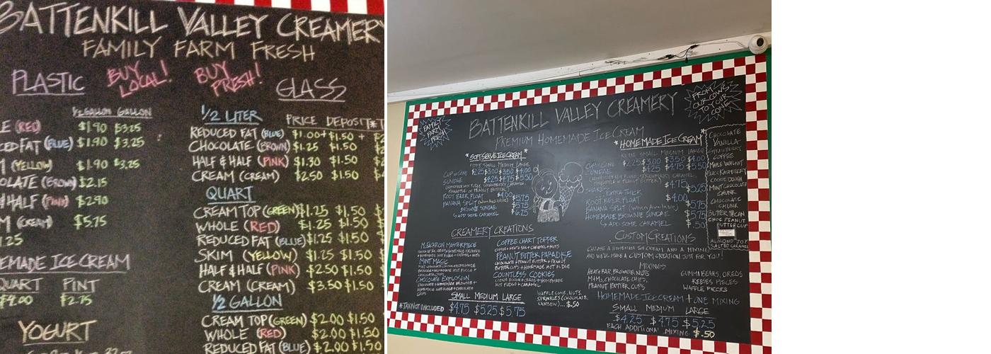 Battenkill Valley Creamery LLC Menu