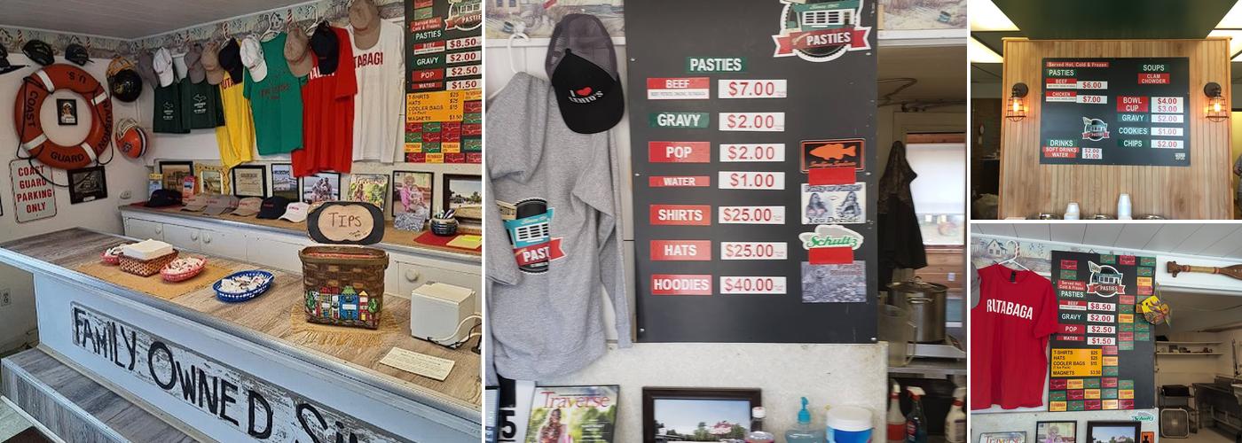 Lehto's Pasties Menu