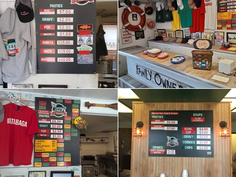 Lehto's Pasties Menu