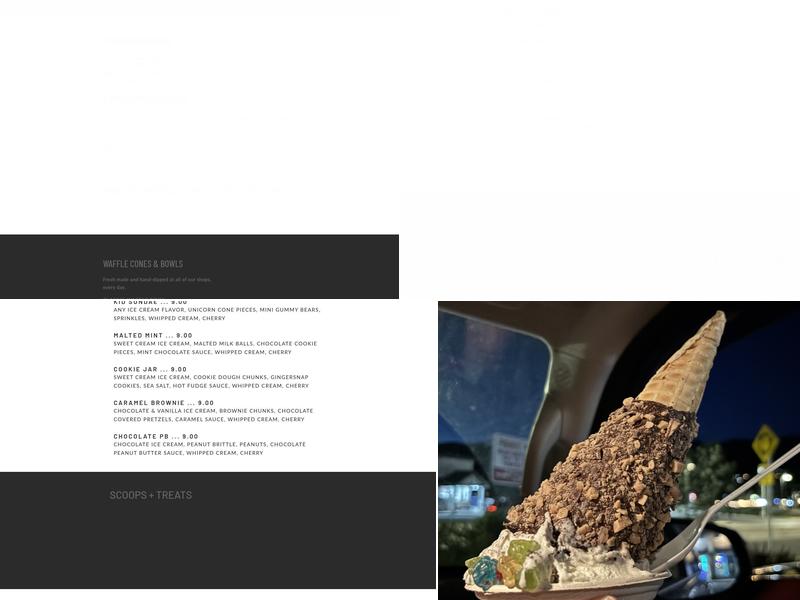 Sundae - Edwards Menu