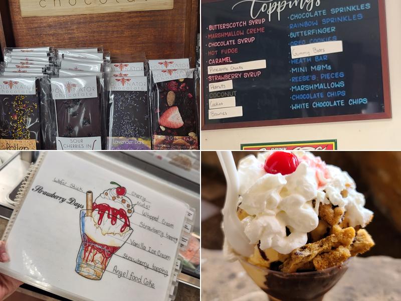 Chocolate Moose Ice Cream Parlor Menu