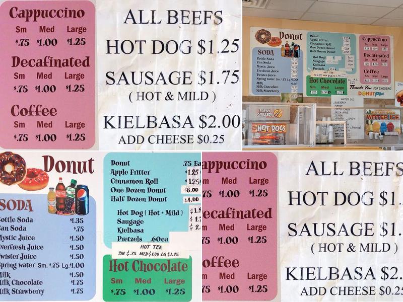 Donut Plus Menu