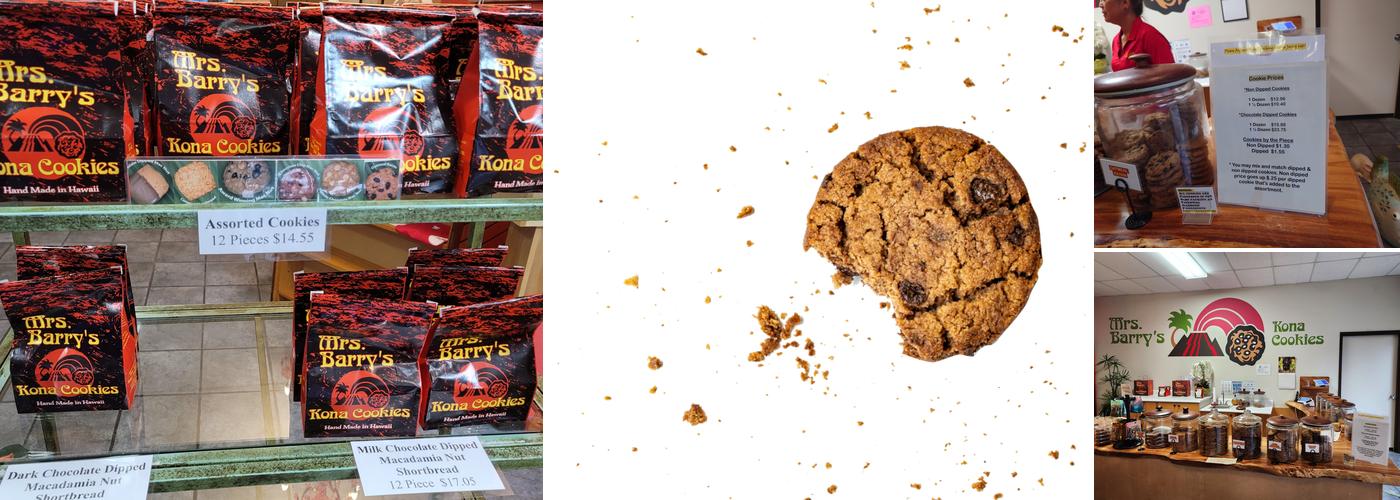 Mrs. Barry's Kona Cookies Menu