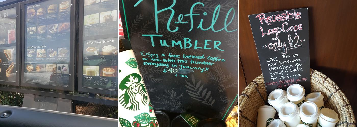 Starbucks Menu