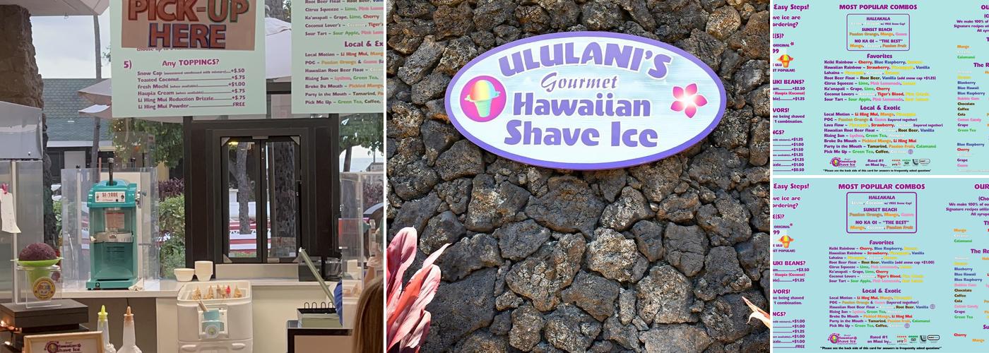 Ululani‘s Hawaiian Shave Ice Menu