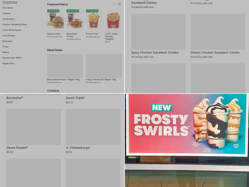 Wendy's Menu