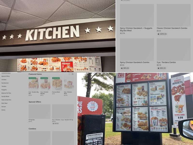 KFC Menu