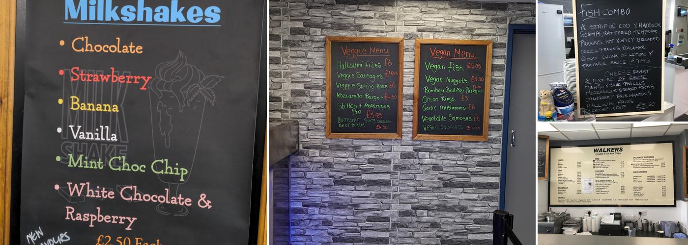 Walker's Quality Fish & Chips Menu