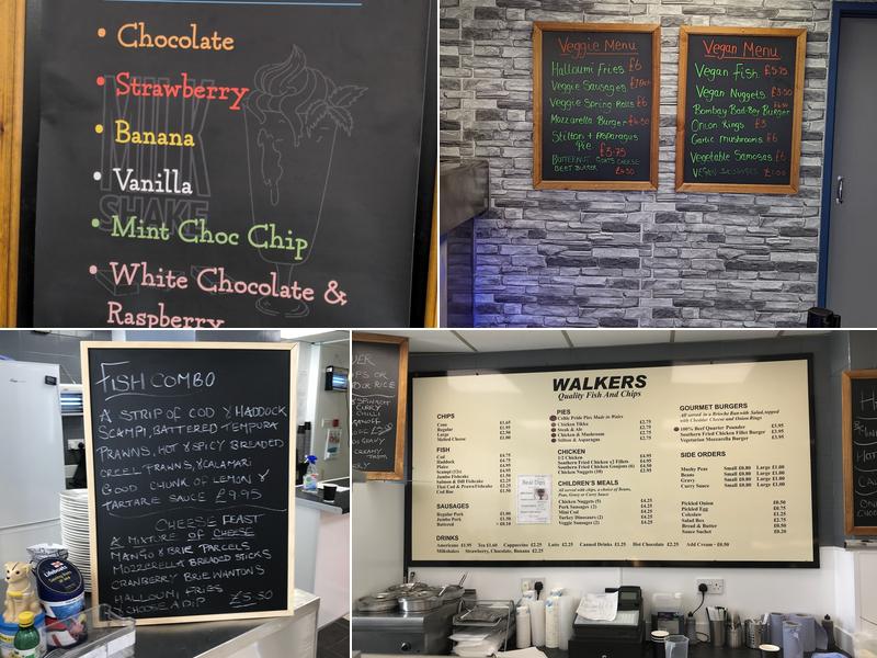 Walker's Quality Fish & Chips Menu