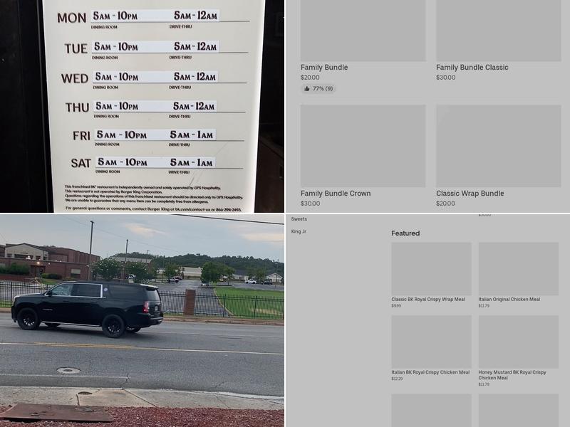 Burger King Menu