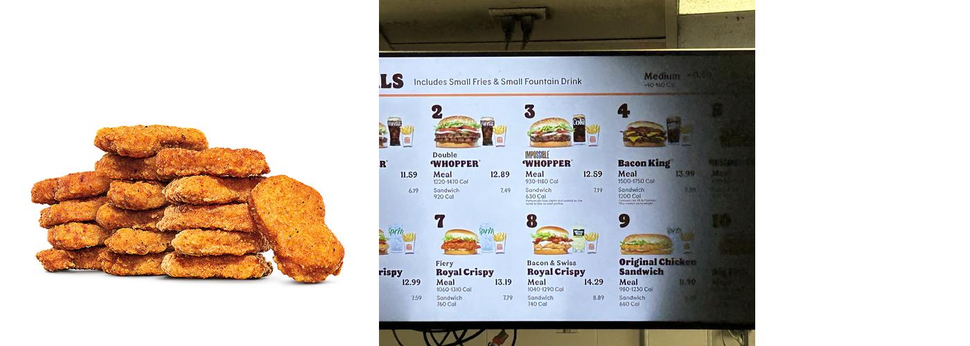 Burger King Menu