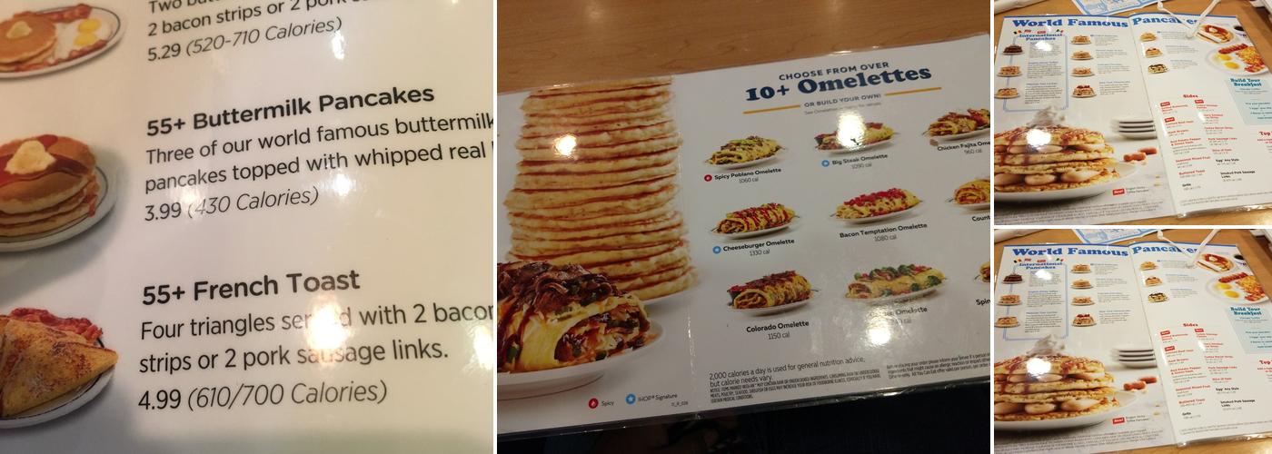 IHOP Menu