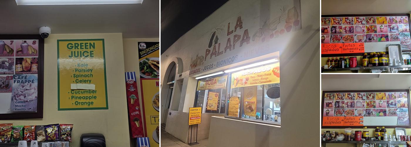 Bionicos La Palapa Menu