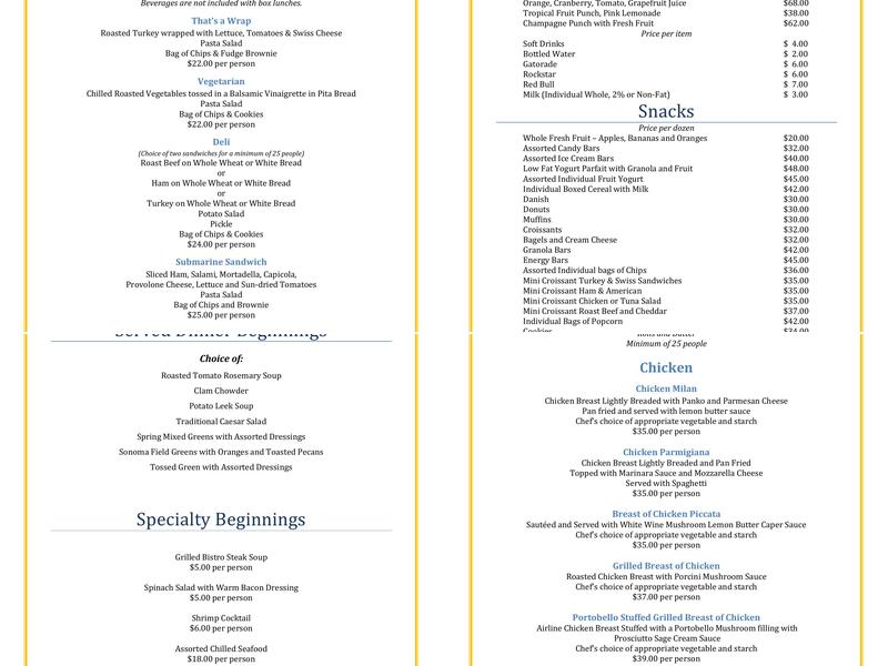 Java Vegas Coffee & Creamery Menu