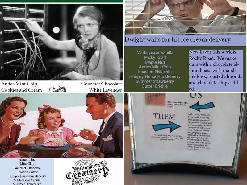 Philipsburg Creamery Menu