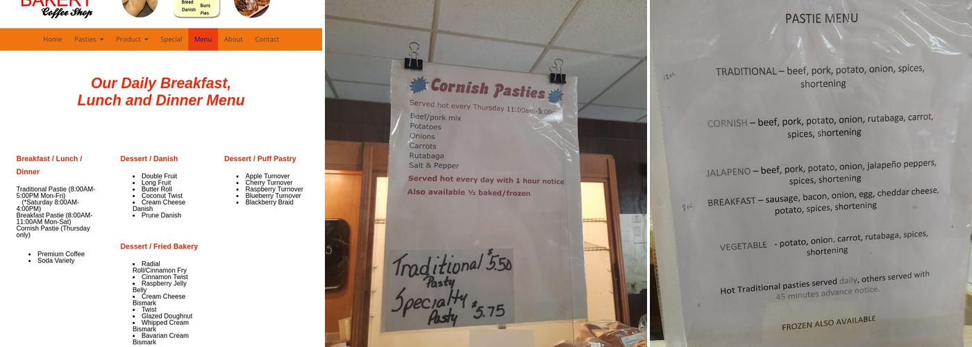 Randall Bakery Menu