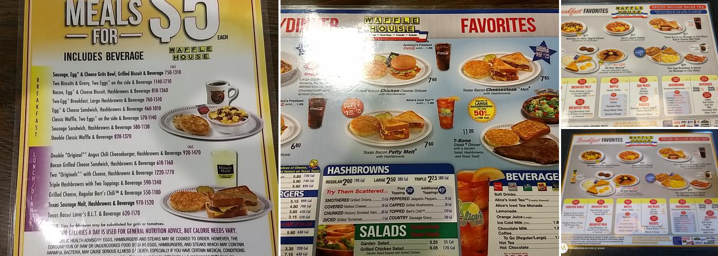 Waffle House Menu