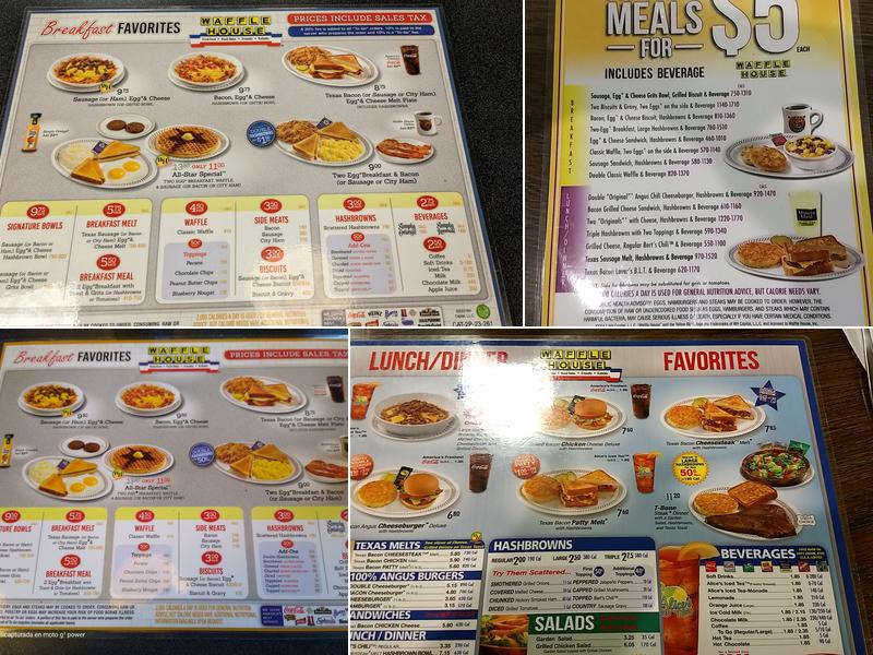 Waffle House Menu