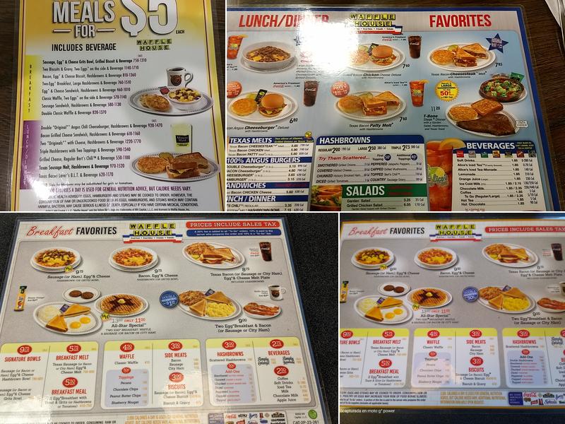 Waffle House Menu