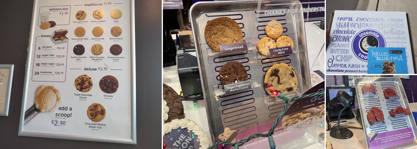 Insomnia Cookies Menu