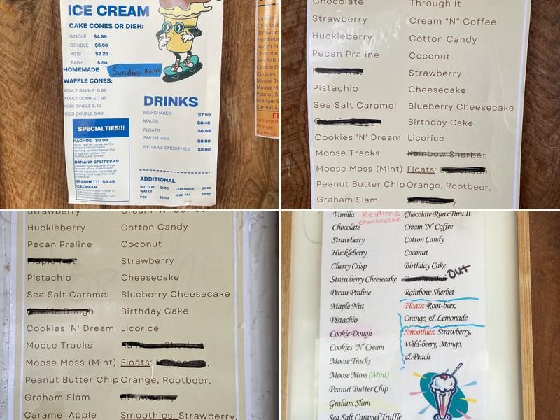 Lickity Splits Menu