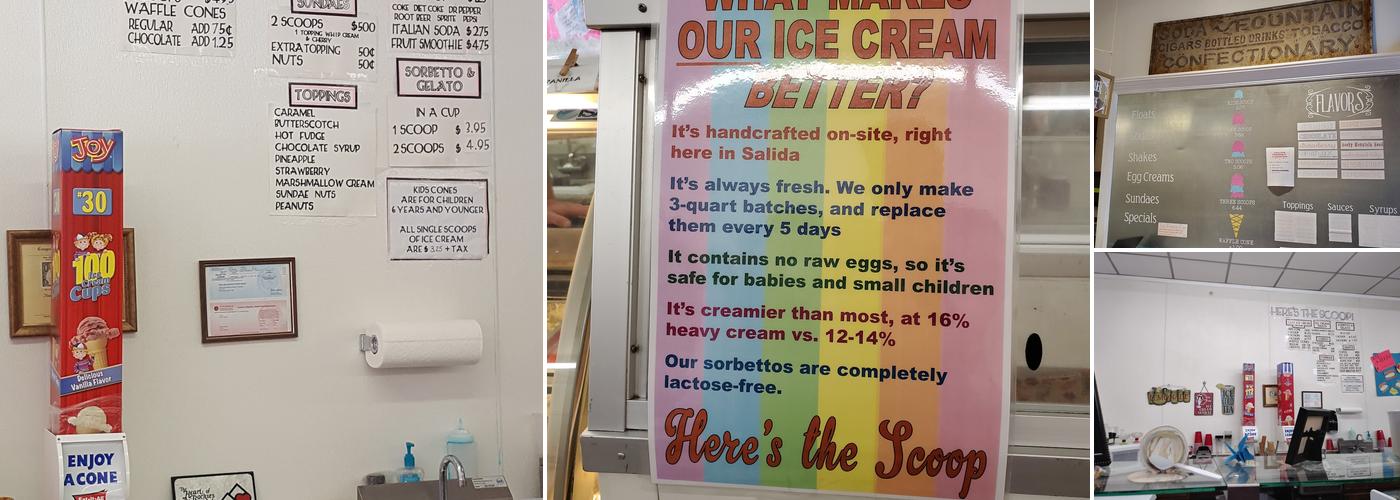 Here's the Scoop Menu