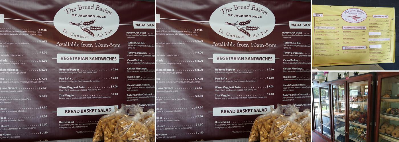 The Bread Basket of Jackson Menu