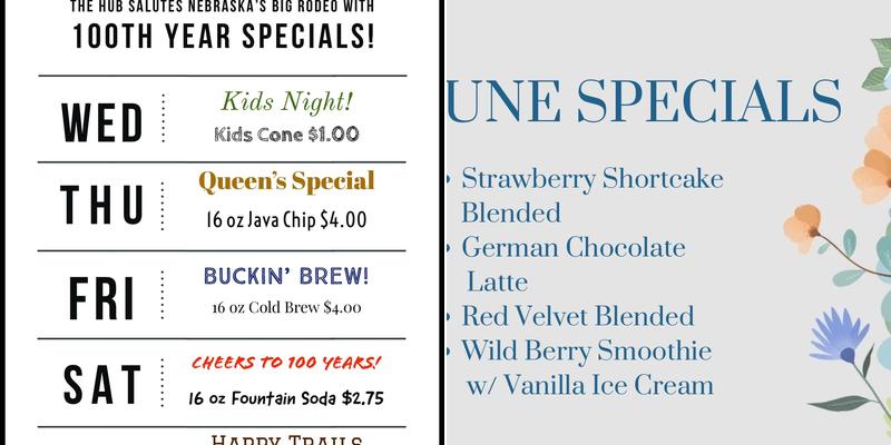Hub LLC Menu