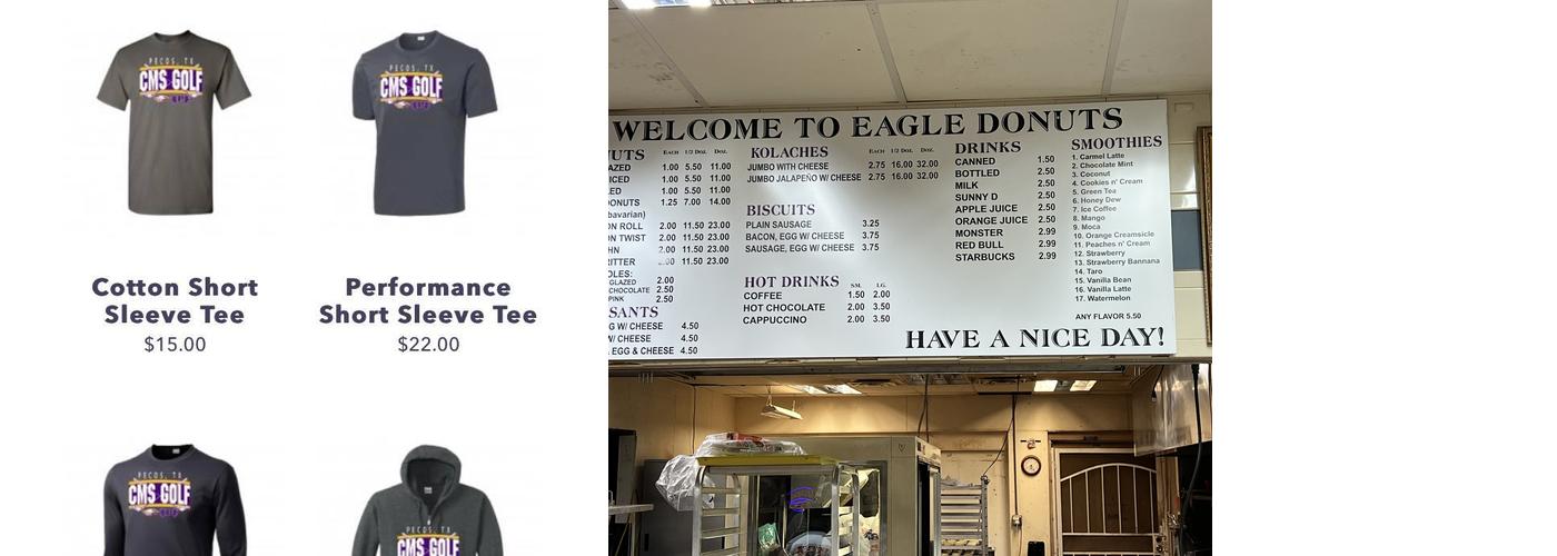 Eagle Doughnuts Menu