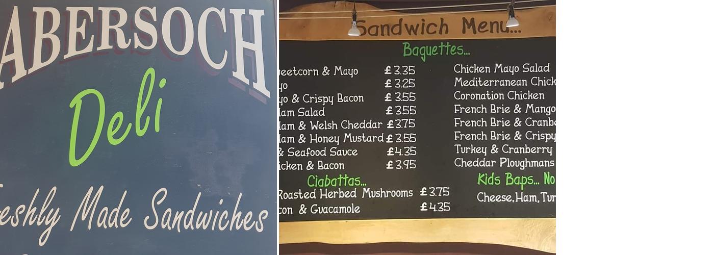 Abersoch Deli Menu