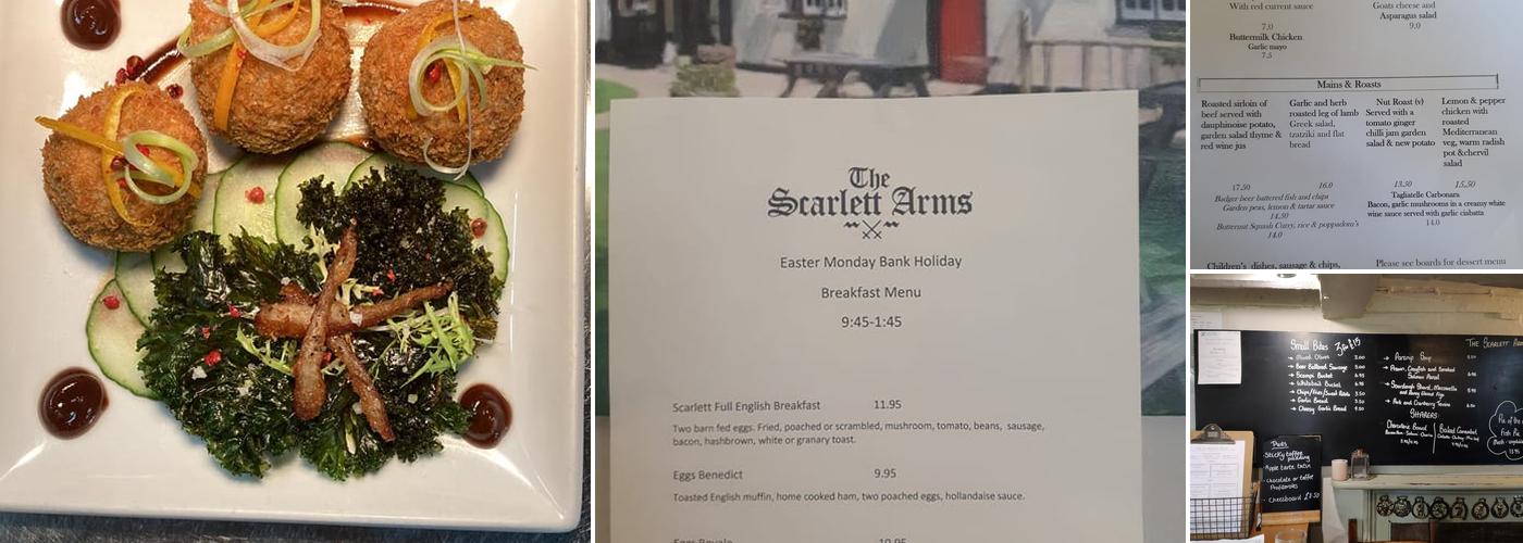 The Scarlett Arms Menu