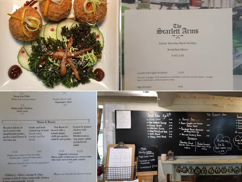 The Scarlett Arms Menu